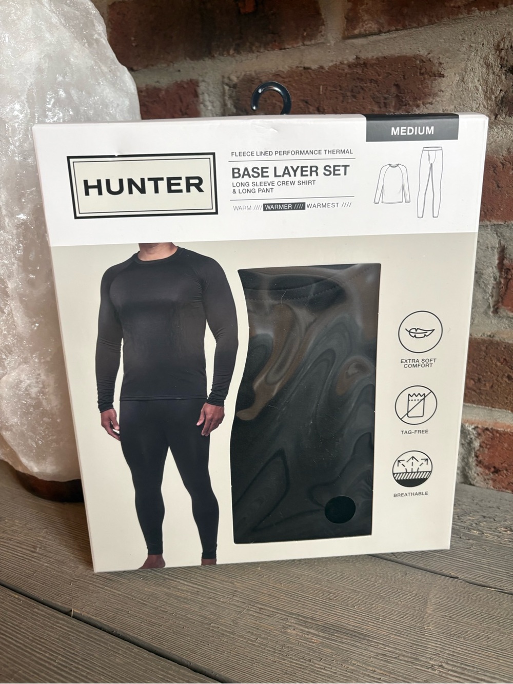 NWT Hunter Men's Black Base Layer Set
